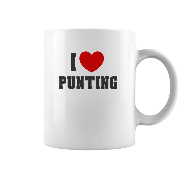 I Heart Love Punting Men Women Sport Gift Tee Coffee Mug