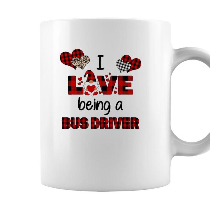I Love Being A School Bus Driver Valentines Day Coffee Mug