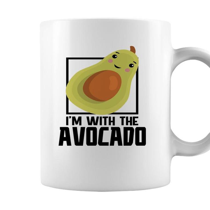 Im With The Avocado Funny Avocado Coffee Mug