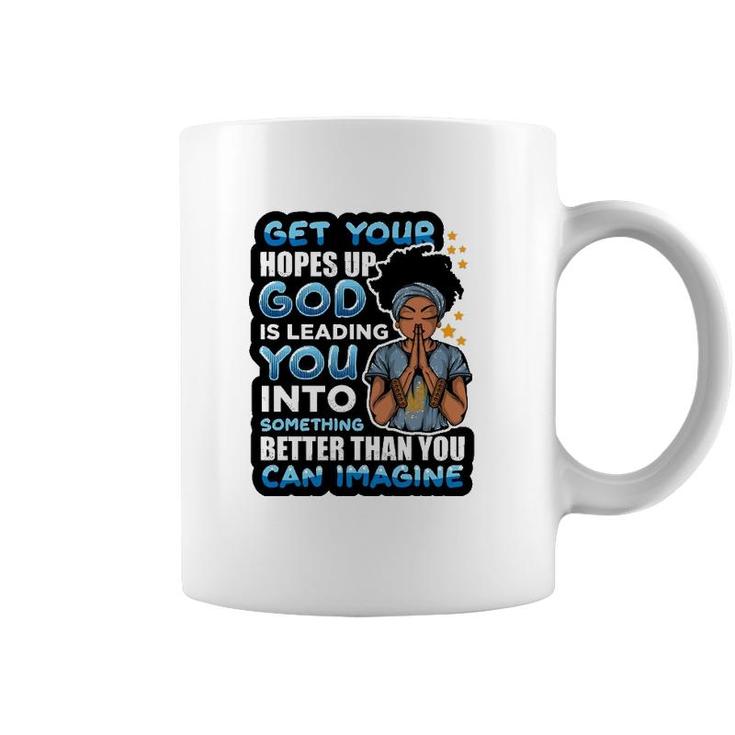 Inspirational African American Spiritual God Is Leading Coffee Mug