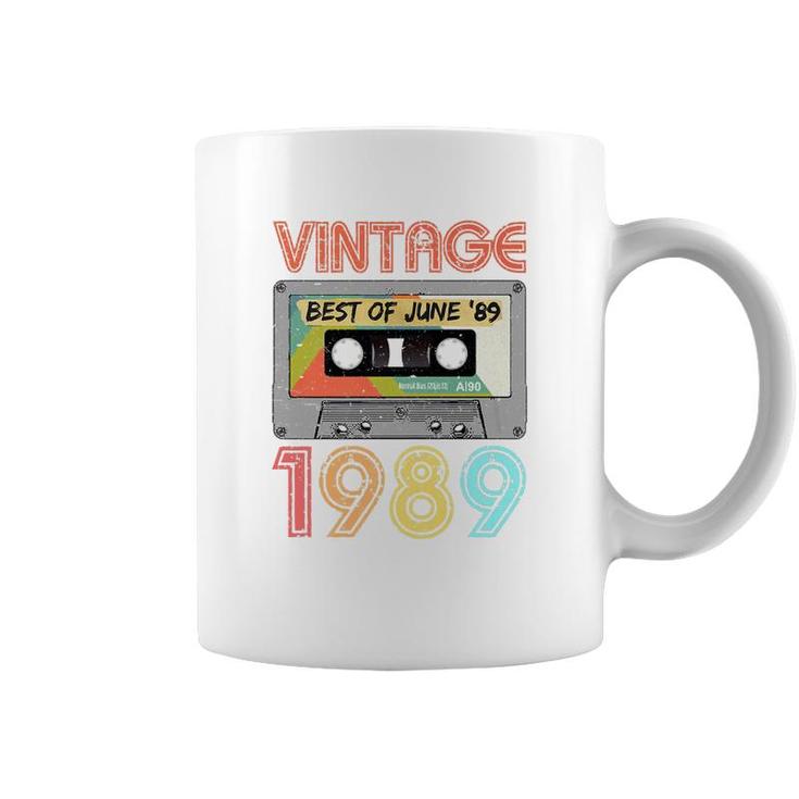 June 1989 30Th Birthday  Mens Womens Vintage 1989 Coffee Mug