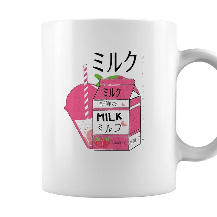 Kawaii90S Japanese Otaku Stylish Aesthetic Milk Strawberry Coffee Mug