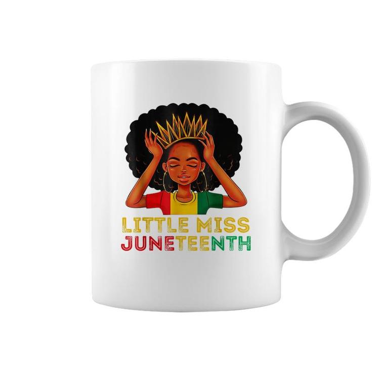 Kids Little Miss Juneteenth Black Girl Melanin Cute Toddler   Coffee Mug