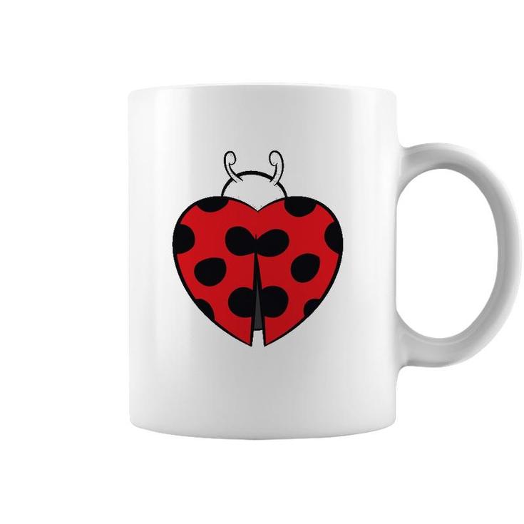 Ladybug Heart Love Ladybugs Gift Coffee Mug