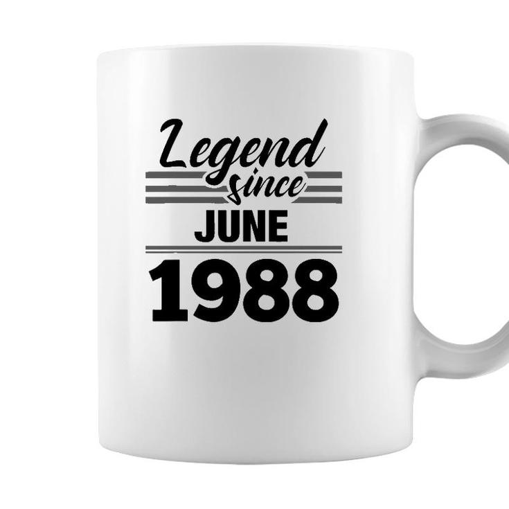 Legend Since June 1988 33Rd Birthday 33 Years Old Gift Coffee Mug