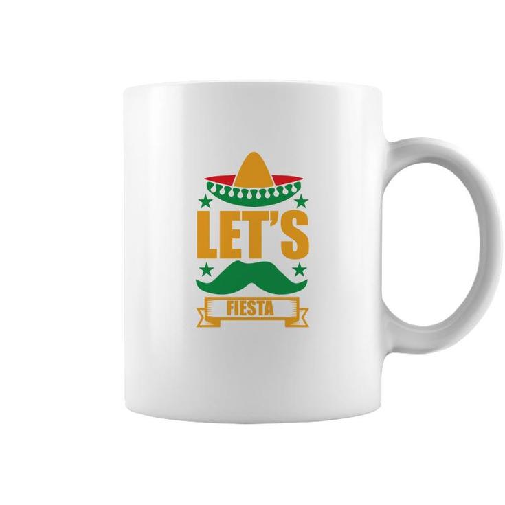 Lets Fiesta Banner Decoration Gift For Human Coffee Mug