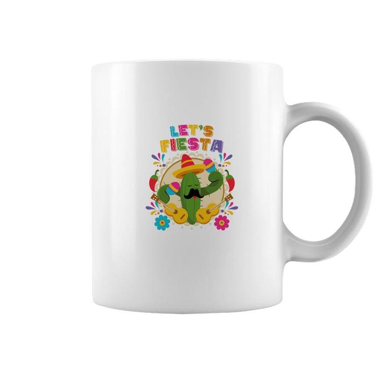 Lets Fiesta Catus Decoration Gift For Human Coffee Mug