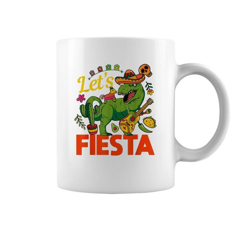 Lets Fiesta Cinco De Mayo Camisa Mexicana Hombre  Coffee Mug