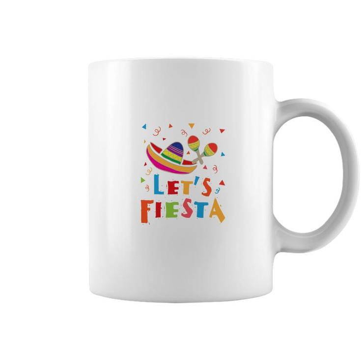 Lets Fiesta Colorful Great Decoration Gift For Human Coffee Mug