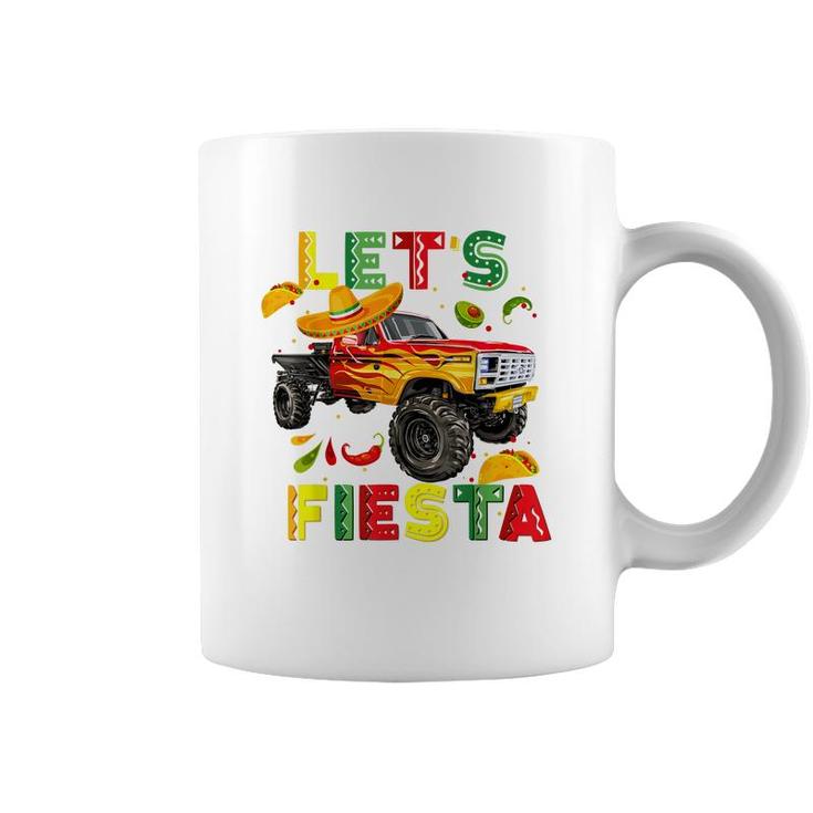 Lets Fiesta Monster Truck Happy Cinco De Mayo Costume  Coffee Mug