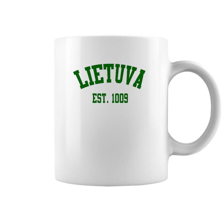 Lietuva Est 1009 Lithuania Strong Apparel Coffee Mug