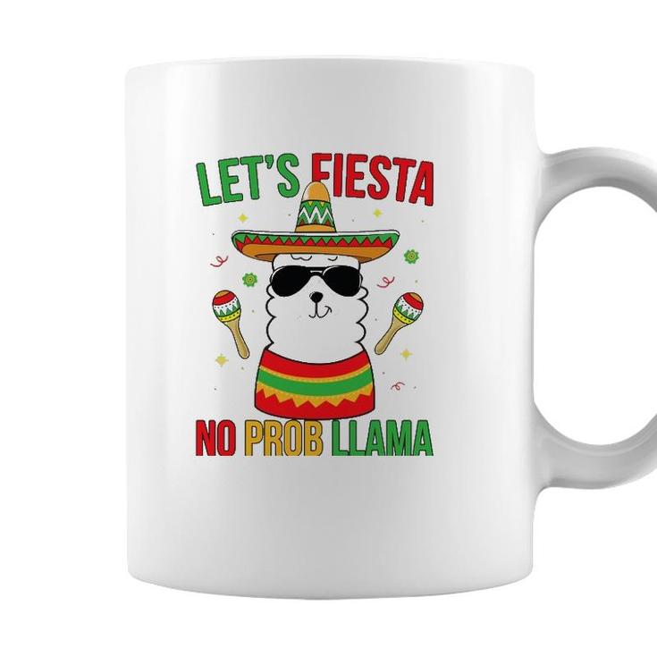 Llama Cinco De Mayo  Fiesta No Prob Funny Boys Girls Coffee Mug