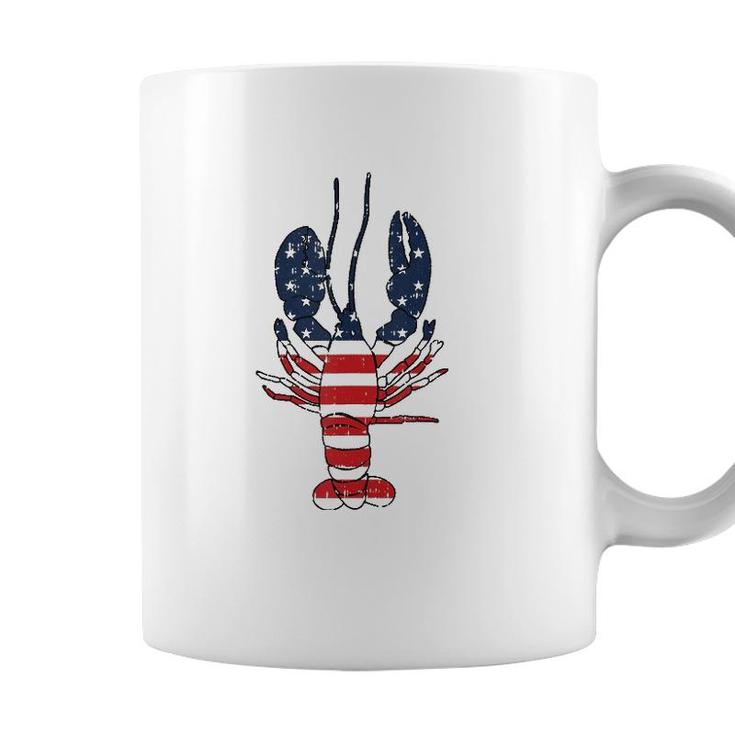 Lobster 4Th Of July American Flag Sea Ocean Lover Patriotic  Coffee Mug
