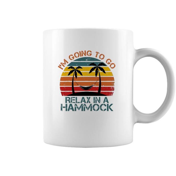 Mens Funny Sunset Hammock Quote Summer Beach Party Cool Hammock Coffee Mug