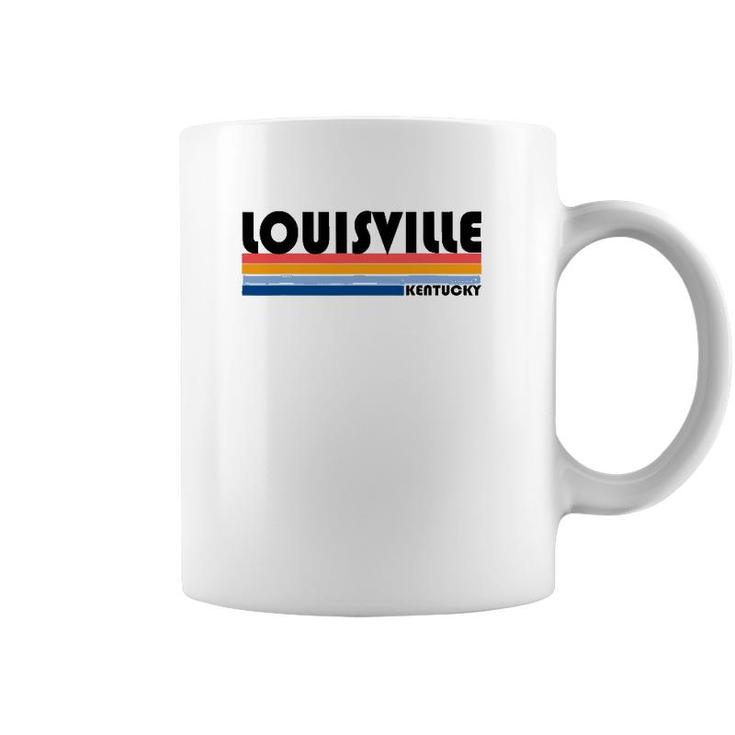 Modern Retro Style Louisville Ky Coffee Mug
