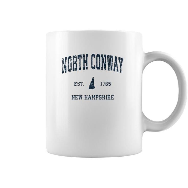 North Conway New Hampshire Nh Vintage Sports Design Navy Pri Coffee Mug