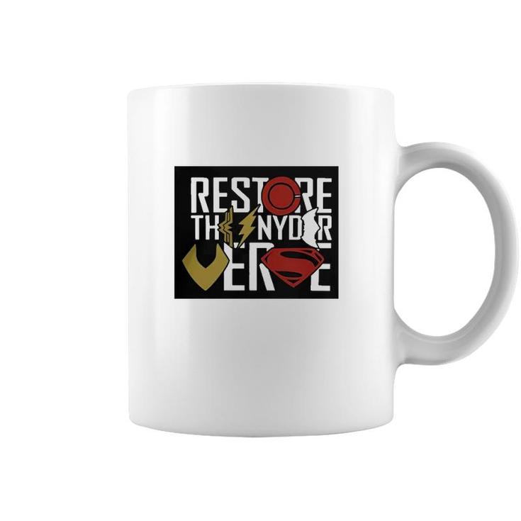 Official Restore The Snyderverse Superhero Coffee Mug