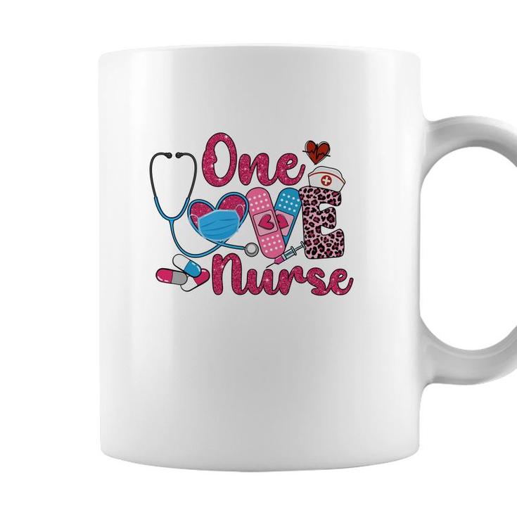One Love Nurse Job Cute Colors New 2022 Gift Coffee Mug