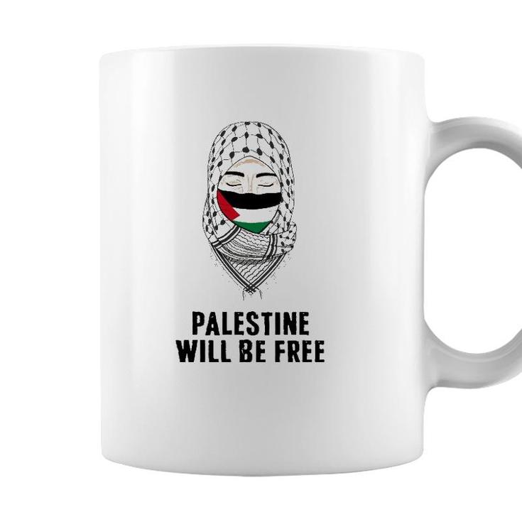Palestine Will Be Free Gaza Flag Arabic Support Scarf Women Coffee Mug