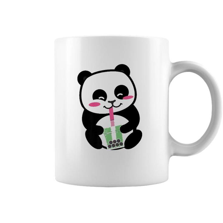 Panda Sipping Bubble Tea Cute Animal Inspired Anime  Coffee Mug