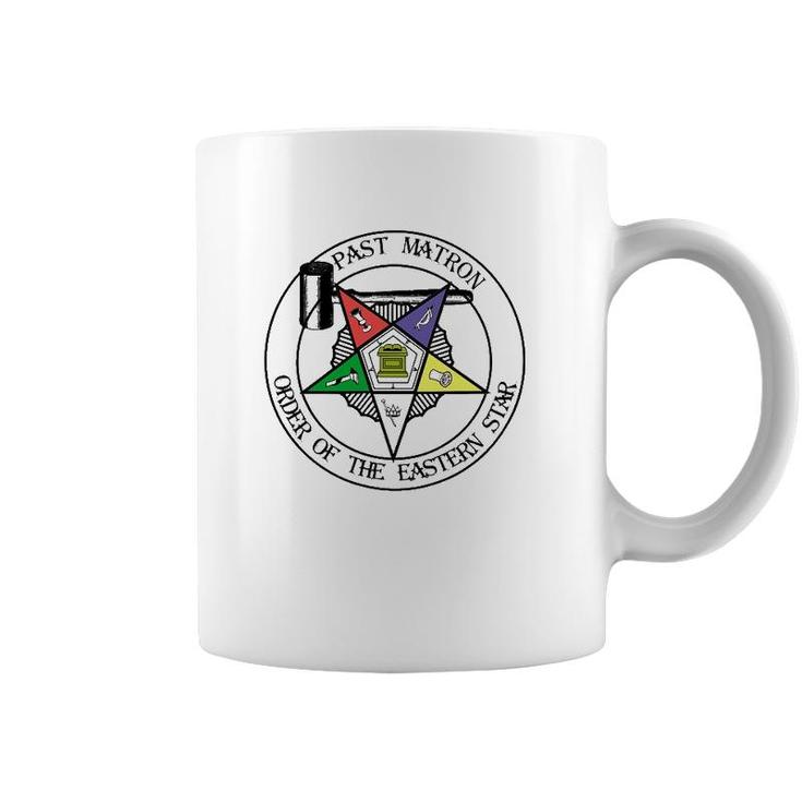 Past Matron Gavel Symbol Masonic Order Of The Eastern Star Coffee Mug