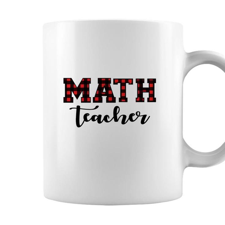 Plaid Math Teacher Cool Awesome Gifts Coffee Mug