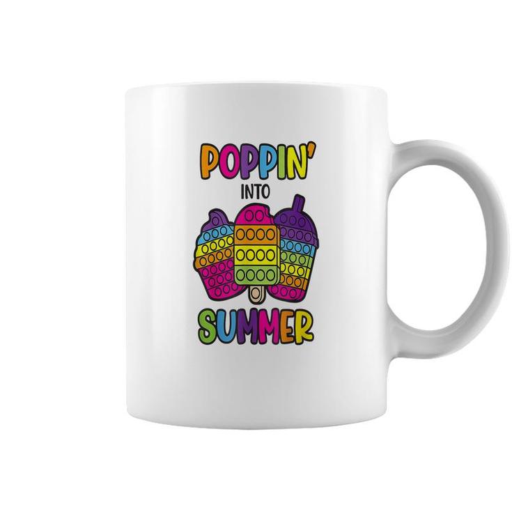 Poppin Into Summer Last Day Of School Fidget Teacher Student  Coffee Mug