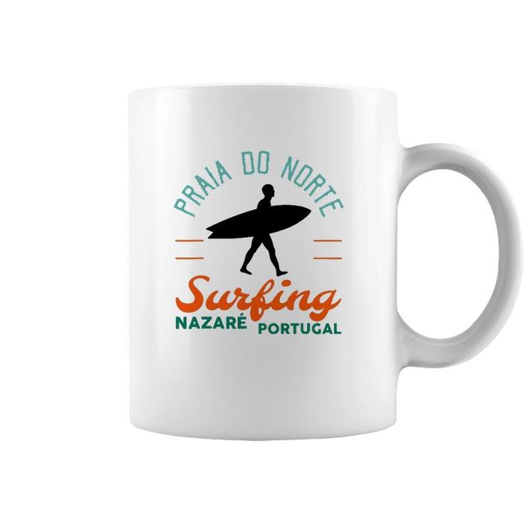 Praia Do Norte Surf Portugal Nazare Surfers Gift Coffee Mug