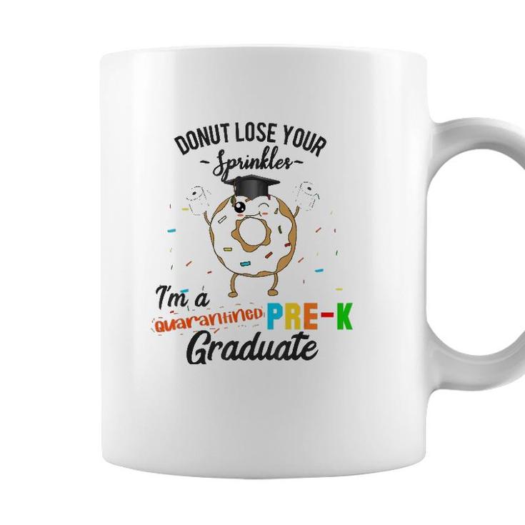 Pre-K Graduation Quarantine Graduate Funny Donut Preschool Coffee Mug
