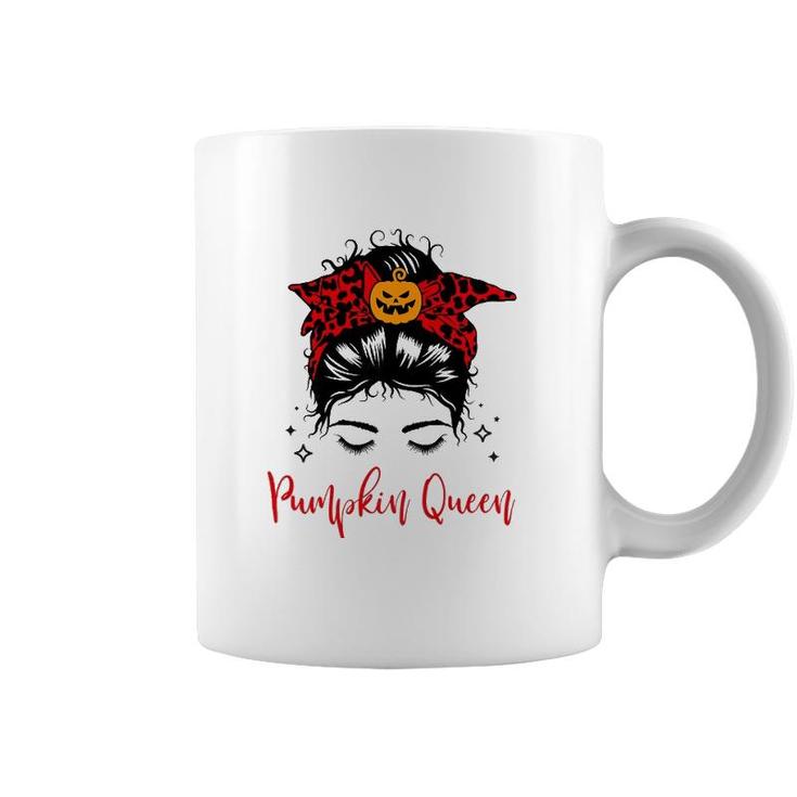 Pumpkin Queen Women Teen Girls Fall Halloween Graphic Coffee Mug
