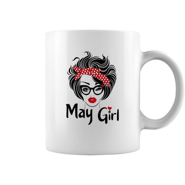 Queens Are Born In May Girl Cute May Birthday  Women  Coffee Mug