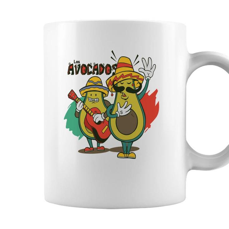 Recuso Funny Avocado Singing And Guitaring Coffee Mug