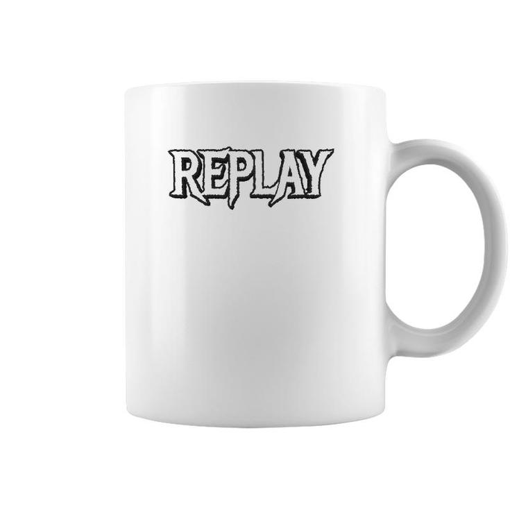 Replay Whites Text Gift Coffee Mug
