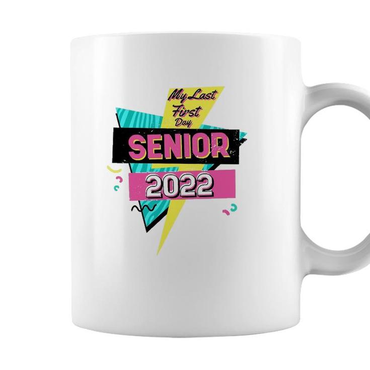Retro My Last First Day Senior 2022 Back To School Coffee Mug