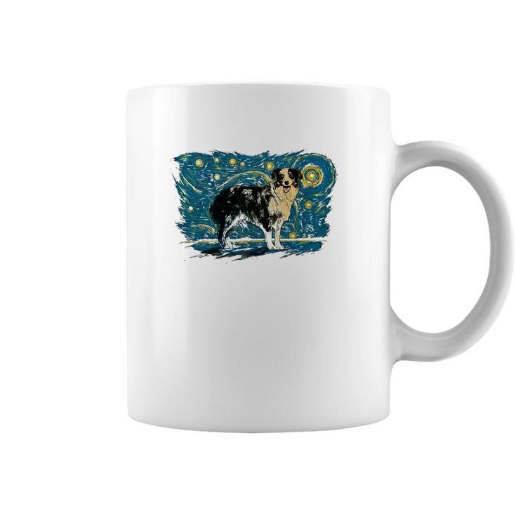 Retro Vintage Style Australian Shepherd Coffee Mug