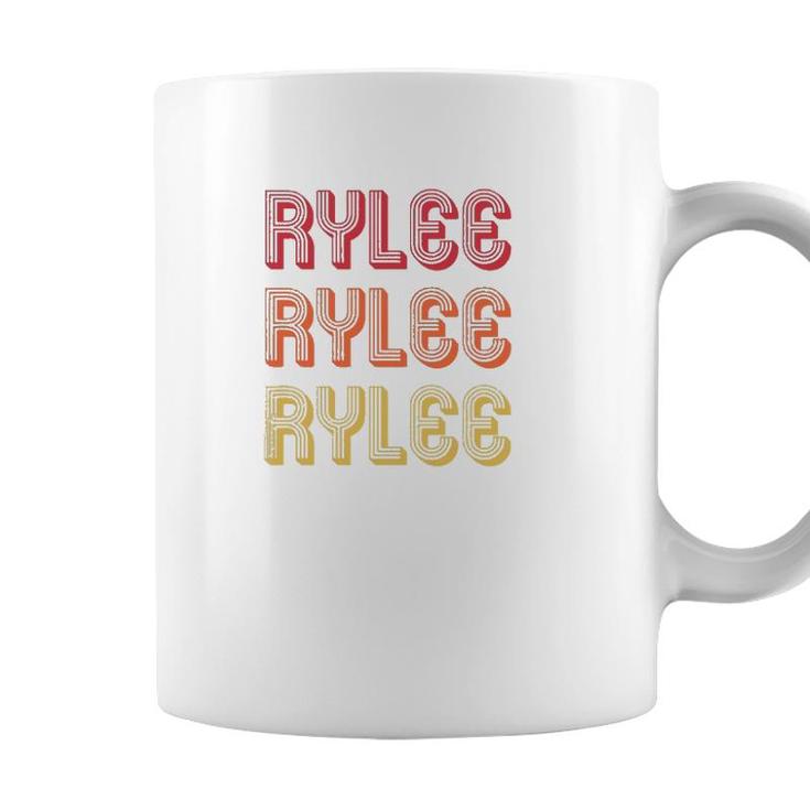 Rylee Gift Name Personalized Retro Vintage 80S 90S Birthday Coffee Mug