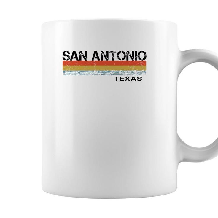 San Antonio Vintage Retro Stripes Coffee Mug