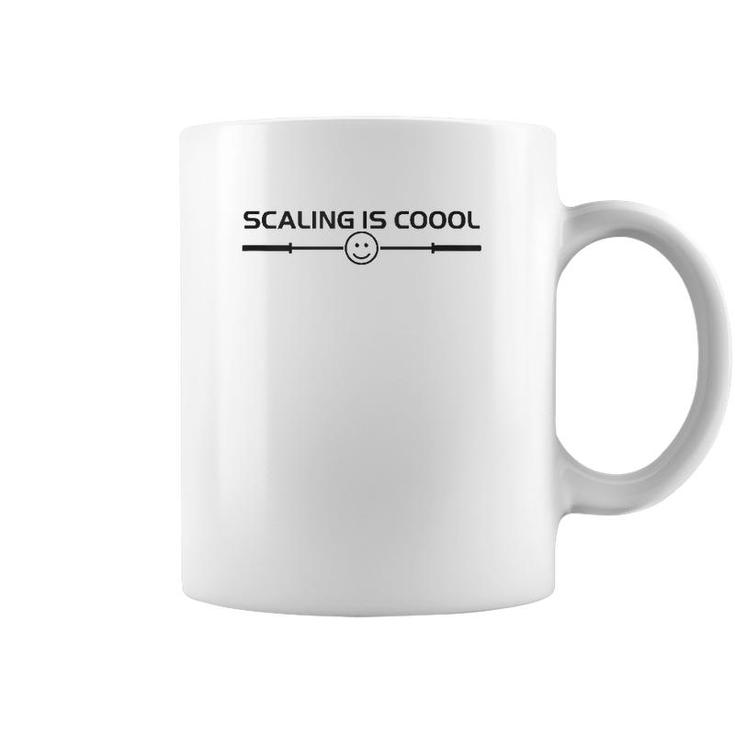 Scaling Is Cool Smiling Barbell  Coffee Mug