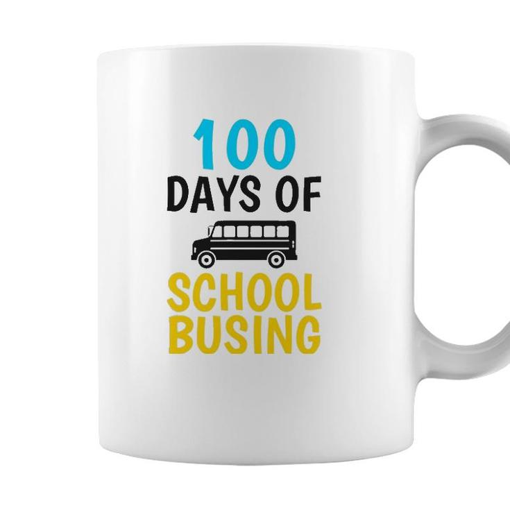 School Bus Driver 100 Days Of School Busing  Gift Coffee Mug