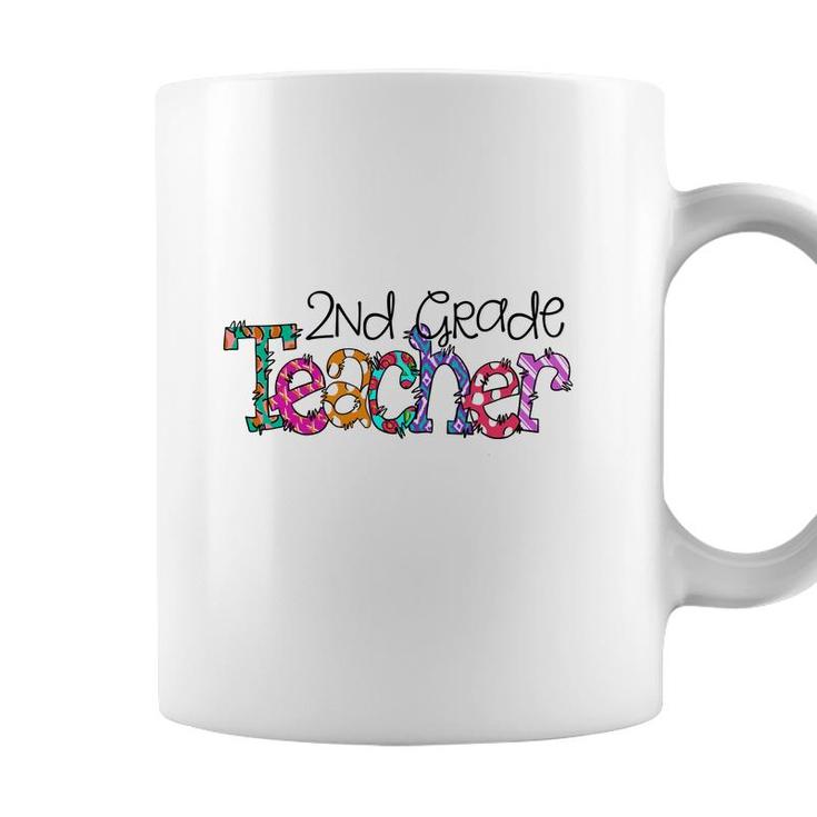 Second Grade Teacher Back To School Doodle Teacher Coffee Mug