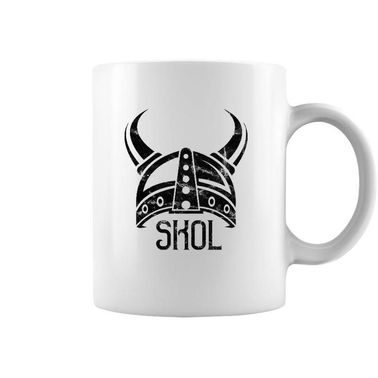 Skol  Viking Warrior Helmet Drinking Tee Coffee Mug