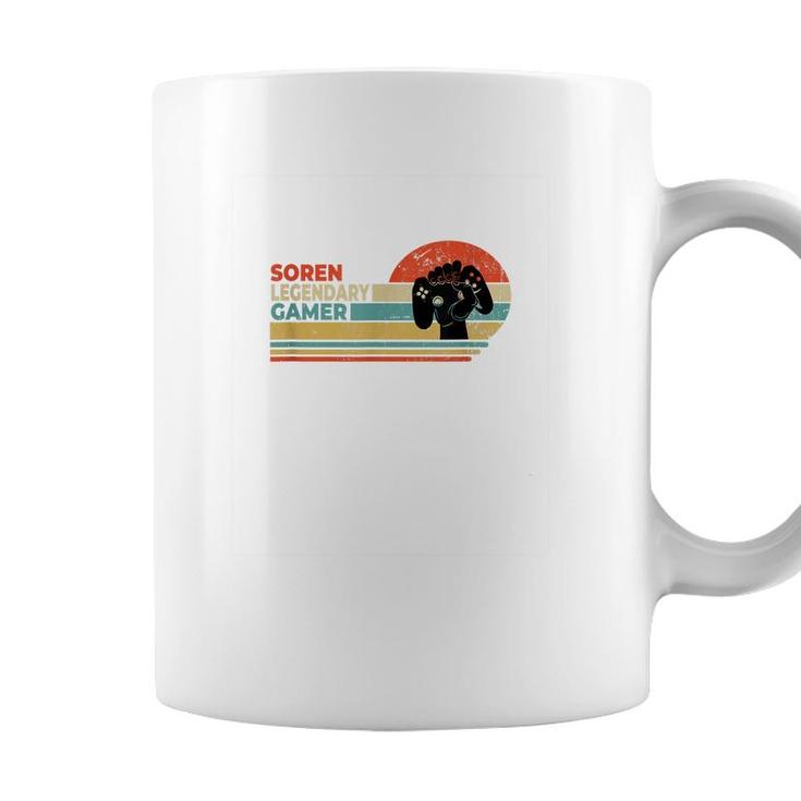 Soren Legendary Gamer Personalized First Name  Coffee Mug