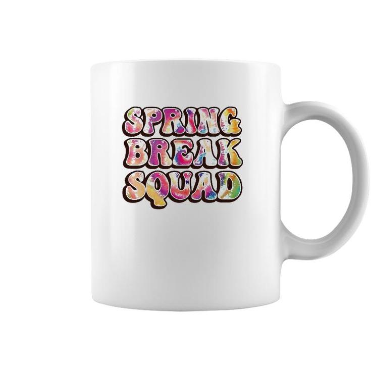 Spring Break Squad Beach Colorful Tie Dye Spring Break 2022 Gift Coffee Mug