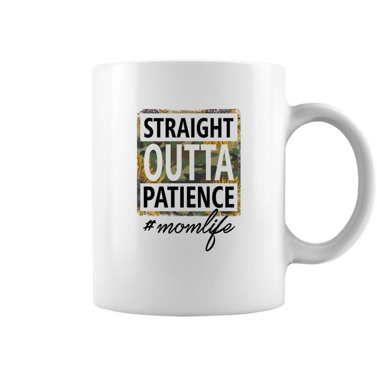 Straight Outta Patience Momlife Vintage Mothers Day Coffee Mug