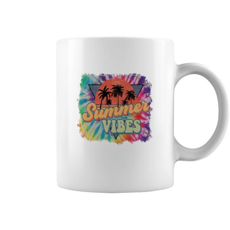 Summer Vibes Retro Summer Beach Design Coffee Mug