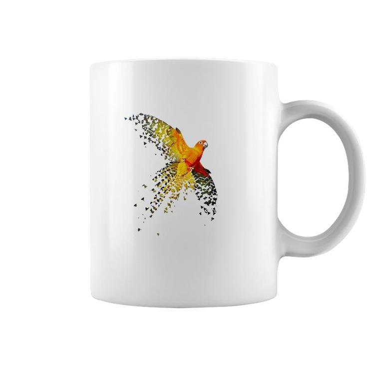 Sun Conure Beautiful Dispersed Flying Design Coffee Mug