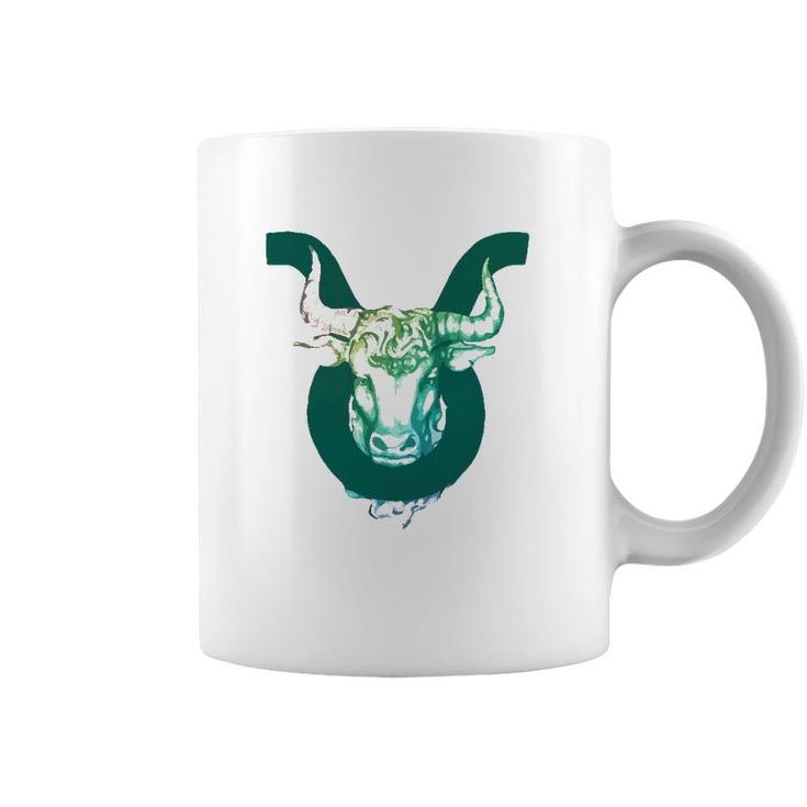 Taurus Watercolor Zodiac Gift Coffee Mug