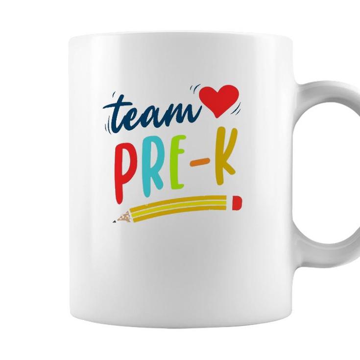 Team Pre-K Preschool Teacher Student First Day Of Pre-School Coffee Mug