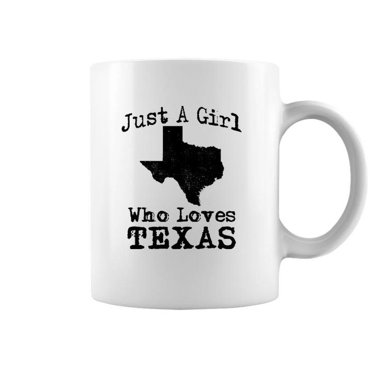 Texas Flag Map Outfit Girl Who Love Texan Patriot Gift Idea Coffee Mug