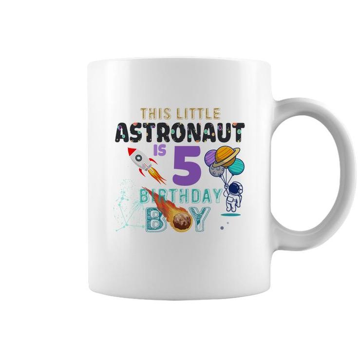 This Little Astronaut Is 5Th Birthday Boy Great Coffee Mug